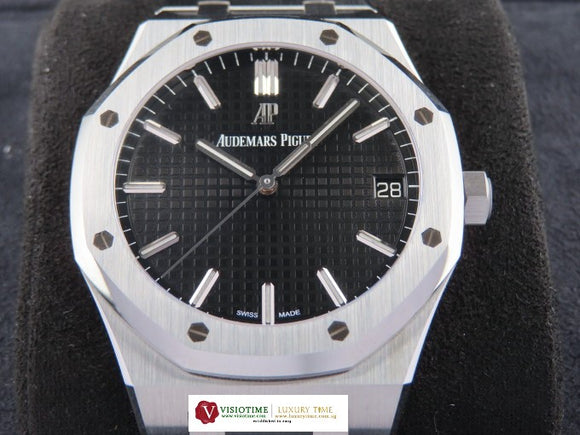 Audemars Piguet Royal Oak Automatic Black Dial 41 mm 15500 March 2020 5 Years Warranty