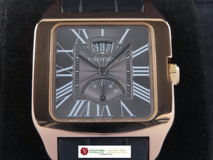 Cartier Santos Dumont Date Power Reserve 18 ct. Rose Gold Manual Winding W2020068 (2021)