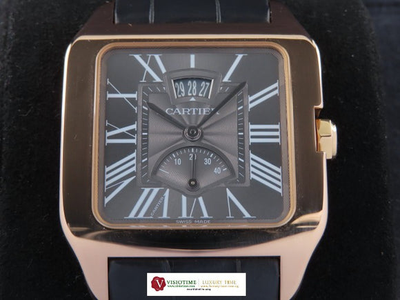 Cartier Santos Dumont Date Power Reserve 18 ct. Rose Gold Manual Winding W2020068 (2021)