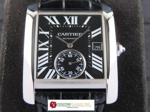 Cartier Tank MC Large Automatic Black Dial W5330004 January 2021 (8 Years Warranty)