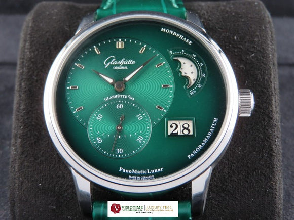 Glashutte PanoMatic Lunar Green Dial 40 mm 1-90-02-13-32-62 May 2022