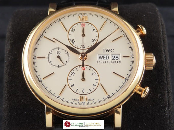 IWC Portofino Chronograph 18 ct. Rose Gold 42 mm 391020 June 2015