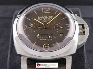 Panerai Luminor 1950 8 Days Equation of Time GMT Titanium Brown Dial PAM 656 "S" Series July 2018