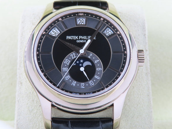 Patek Philippe Annual Calendar Black / Grey Dial 18 ct. White Gold 5205 August 2019