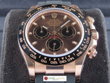 Rolex Daytona Oysterflex Ceramic Bezel 18 ct. Rose Gold Chocolate Dial 116515 New Old Stock Full Rolex Factory Stickers Intact March 2022