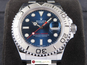 Rolex Yacht Master 40 mm Platinum Bezel Blue Dial 116622 April 2019