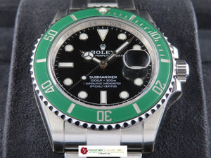 Rolex Submariner Date 41 mm Green Ceramic Bezel Mark 1 Starbucks 126610 September 2020 (3rd Party Protective Stickers)