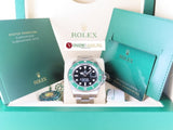 Rolex Submariner Date 41 mm Green Ceramic Bezel Mark 1 Starbucks 126610 September 2020 (3rd Party Protective Stickers)