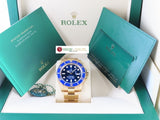 Rolex Submariner Ceramic Bezel 18 ct. Yellow Gold 41 mm Blue Dial 126618 (3rd Party Protective Stickers) February 2022