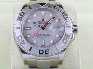 Rolex Yacht Master 40 mm Platinum Bezel "K" Series 16622 New Old Stock Rolex Original Stickers