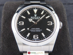 Rolex Explorer I 39 mm Mark 2 Dial 214270 November 2017 (Serviced by Rolex January 2025)