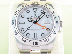 Rolex Explorer II 42 mm White Dial Polar 216570 New Old Stock Full Stickers 2016