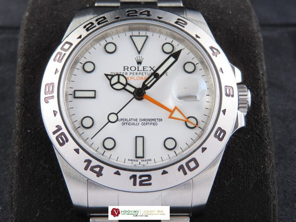 Rolex Explorer II 42 mm White Dial Polar 216570 July 2013