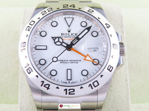 Rolex Explorer II White Dial 42 mm 70 Hours Power Reserve 226570 New Old Stock Rolex Factory Stickers November 2022