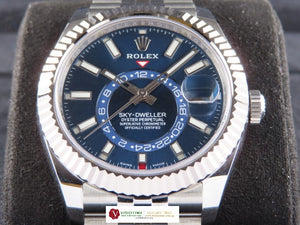 Rolex Sky Dweller Blue Dial Jubilee 326934 Unworn October 2022