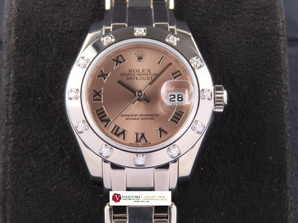 Rolex Pearlmaster Lady Datejust 18 ct. White Gold 29 mm 