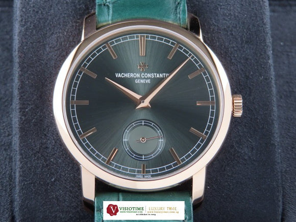 Vacheron Constantin Traditionnelle Manual Winding 18 ct. Pink Gold Green Dial 38 mm 82172/000R-H008 New February 2025